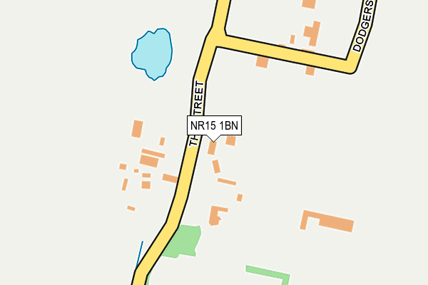 NR15 1BN map - OS OpenMap – Local (Ordnance Survey)