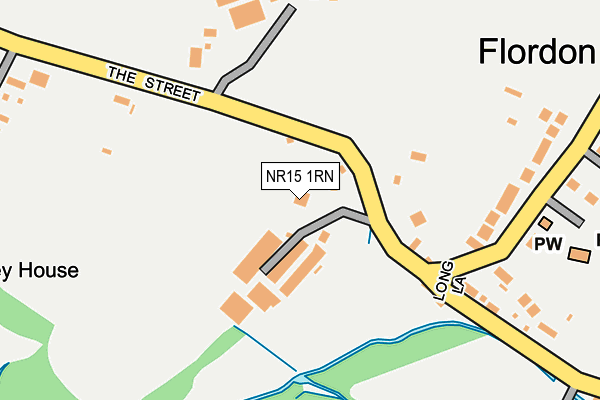 NR15 1RN map - OS OpenMap – Local (Ordnance Survey)