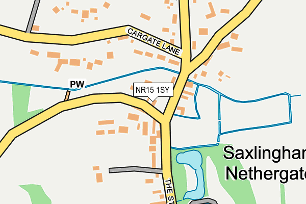 NR15 1SY map - OS OpenMap – Local (Ordnance Survey)