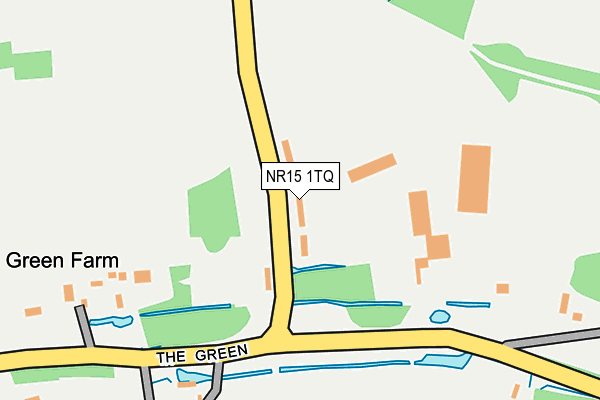 NR15 1TQ map - OS OpenMap – Local (Ordnance Survey)