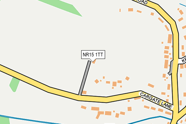 NR15 1TT map - OS OpenMap – Local (Ordnance Survey)
