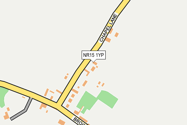 NR15 1YP map - OS OpenMap – Local (Ordnance Survey)