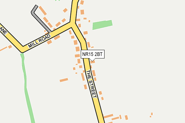 NR15 2BT map - OS OpenMap – Local (Ordnance Survey)