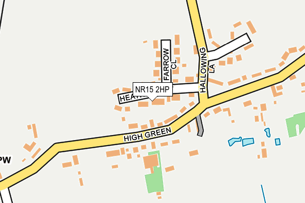 NR15 2HP map - OS OpenMap – Local (Ordnance Survey)
