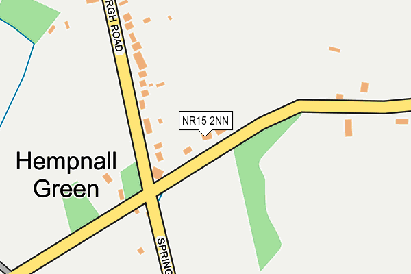NR15 2NN map - OS OpenMap – Local (Ordnance Survey)