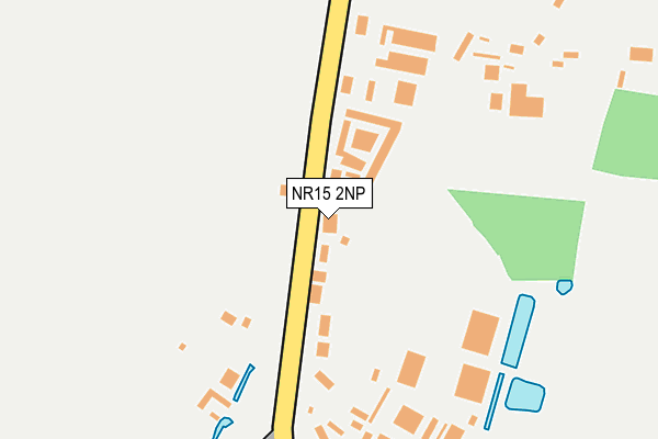NR15 2NP map - OS OpenMap – Local (Ordnance Survey)