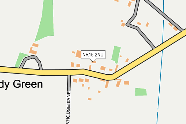 NR15 2NU map - OS OpenMap – Local (Ordnance Survey)