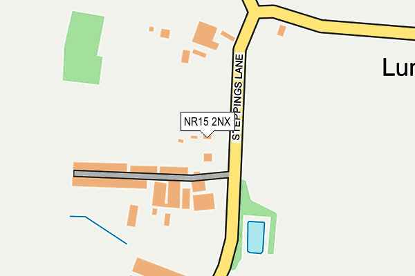 NR15 2NX map - OS OpenMap – Local (Ordnance Survey)