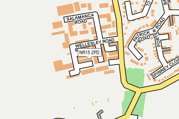 NR15 2PD map - OS OpenMap – Local (Ordnance Survey)