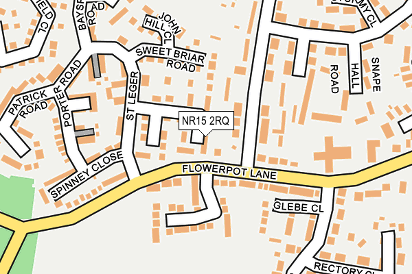 NR15 2RQ map - OS OpenMap – Local (Ordnance Survey)