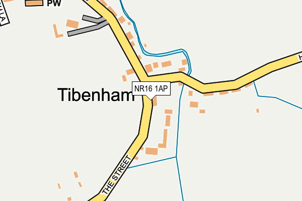 NR16 1AP map - OS OpenMap – Local (Ordnance Survey)