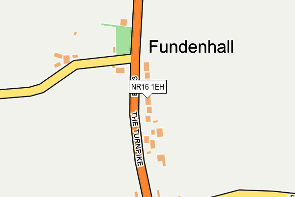 NR16 1EH map - OS OpenMap – Local (Ordnance Survey)