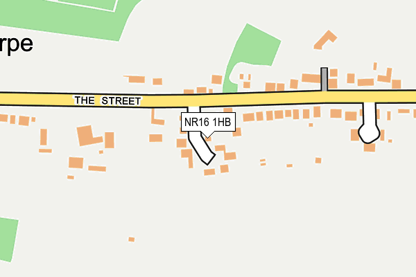 NR16 1HB map - OS OpenMap – Local (Ordnance Survey)