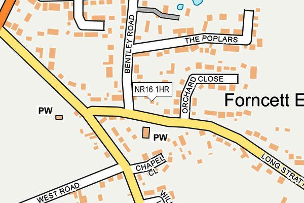 NR16 1HR map - OS OpenMap – Local (Ordnance Survey)