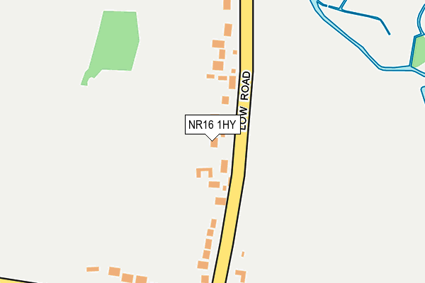 NR16 1HY map - OS OpenMap – Local (Ordnance Survey)