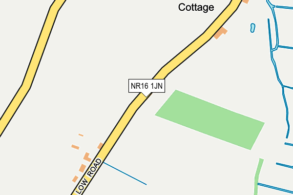 NR16 1JN map - OS OpenMap – Local (Ordnance Survey)