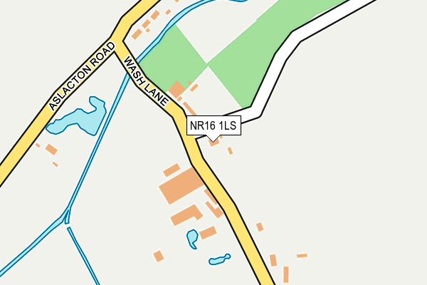 NR16 1LS map - OS OpenMap – Local (Ordnance Survey)