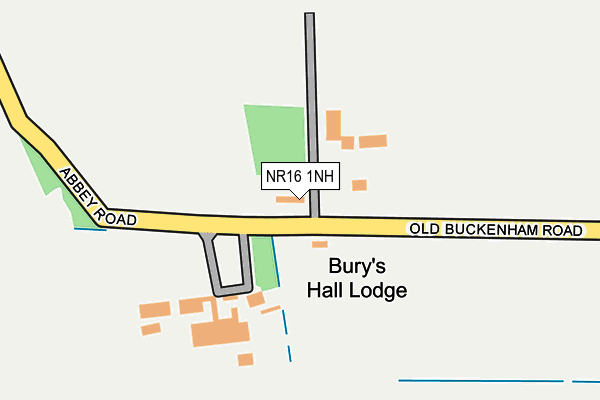 NR16 1NH map - OS OpenMap – Local (Ordnance Survey)