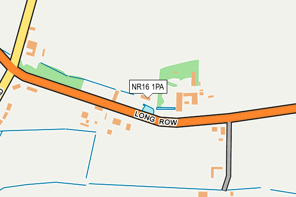NR16 1PA map - OS OpenMap – Local (Ordnance Survey)