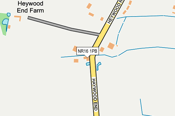 NR16 1PB map - OS OpenMap – Local (Ordnance Survey)