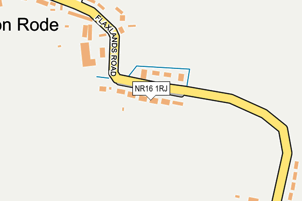 NR16 1RJ map - OS OpenMap – Local (Ordnance Survey)