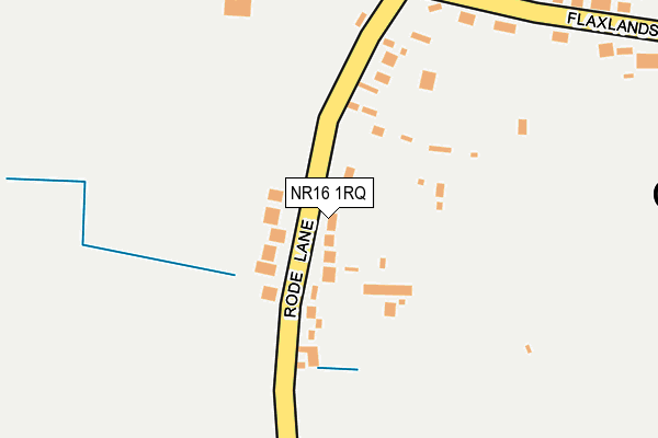 NR16 1RQ map - OS OpenMap – Local (Ordnance Survey)