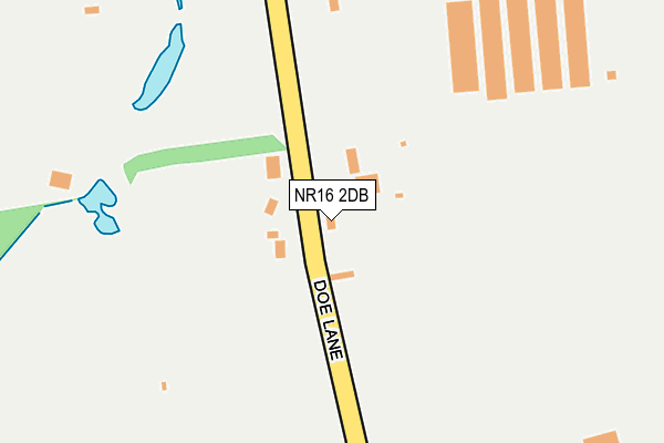 NR16 2DB map - OS OpenMap – Local (Ordnance Survey)