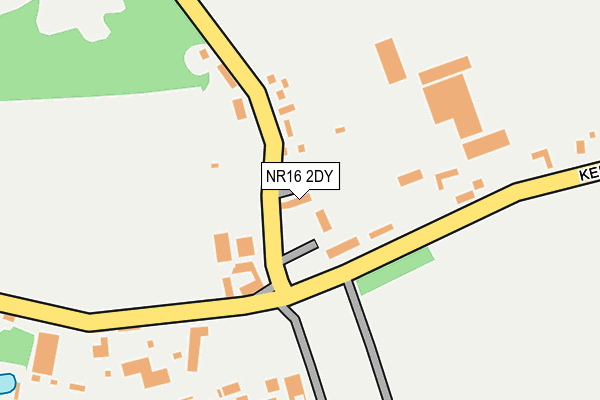 NR16 2DY map - OS OpenMap – Local (Ordnance Survey)
