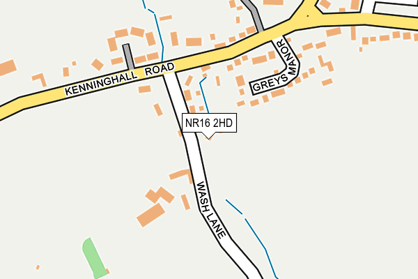 NR16 2HD map - OS OpenMap – Local (Ordnance Survey)
