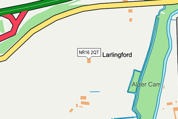 NR16 2QT map - OS OpenMap – Local (Ordnance Survey)