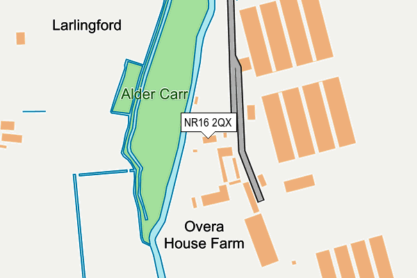 NR16 2QX map - OS OpenMap – Local (Ordnance Survey)