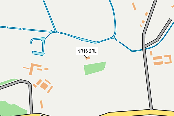 NR16 2RL map - OS OpenMap – Local (Ordnance Survey)