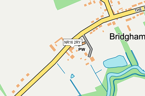 Map of BRIDGHAM SERVICES LTD at local scale