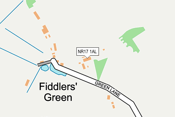 NR17 1AL map - OS OpenMap – Local (Ordnance Survey)