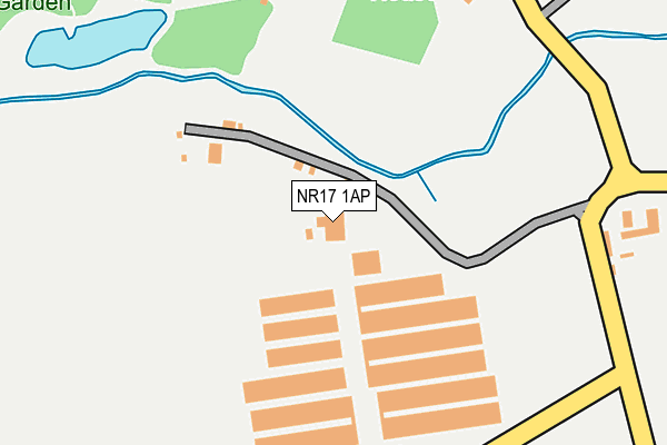 NR17 1AP map - OS OpenMap – Local (Ordnance Survey)