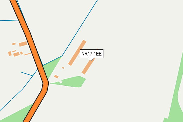 NR17 1EE map - OS OpenMap – Local (Ordnance Survey)