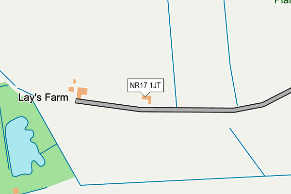 NR17 1JT map - OS OpenMap – Local (Ordnance Survey)