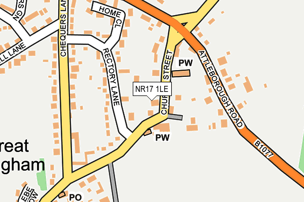 Map of WAYLAND PUB COMPANY LIMITED at local scale