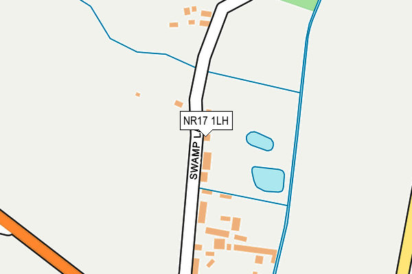 NR17 1LH map - OS OpenMap – Local (Ordnance Survey)
