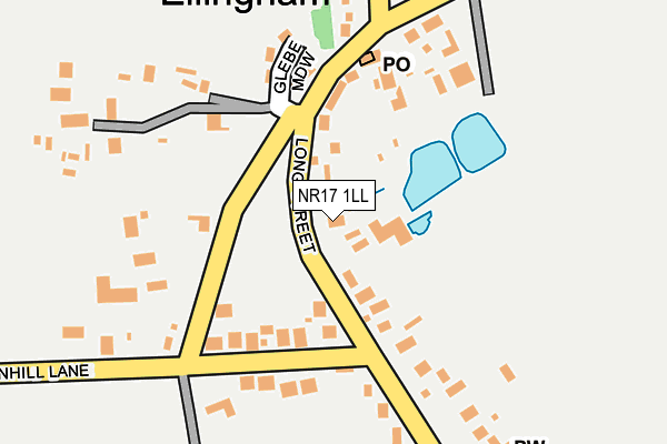 NR17 1LL map - OS OpenMap – Local (Ordnance Survey)