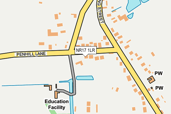 NR17 1LR map - OS OpenMap – Local (Ordnance Survey)