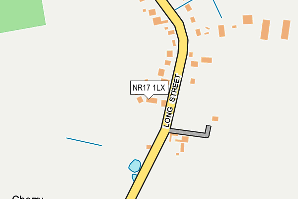 NR17 1LX map - OS OpenMap – Local (Ordnance Survey)