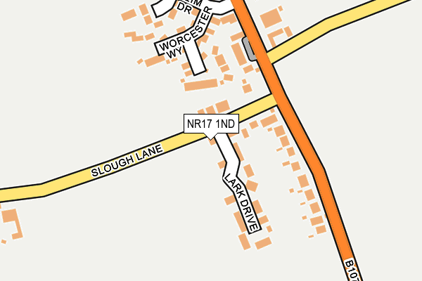 NR17 1ND map - OS OpenMap – Local (Ordnance Survey)