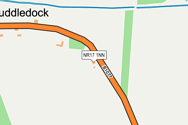 NR17 1NN map - OS OpenMap – Local (Ordnance Survey)