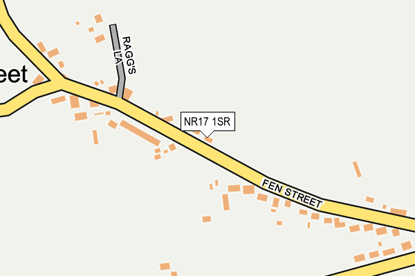 NR17 1SR map - OS OpenMap – Local (Ordnance Survey)