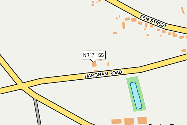 NR17 1SS map - OS OpenMap – Local (Ordnance Survey)