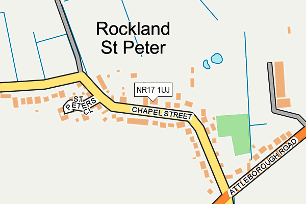 NR17 1UJ map - OS OpenMap – Local (Ordnance Survey)