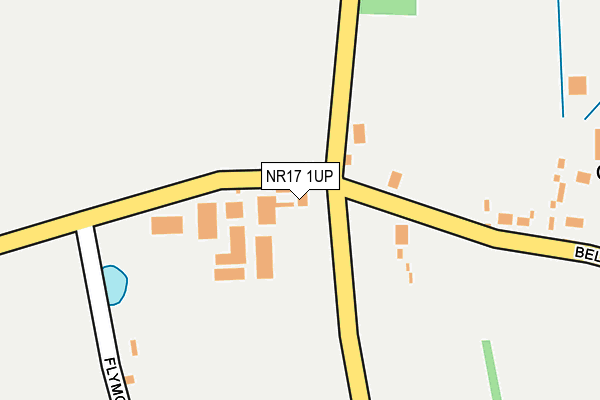 NR17 1UP map - OS OpenMap – Local (Ordnance Survey)