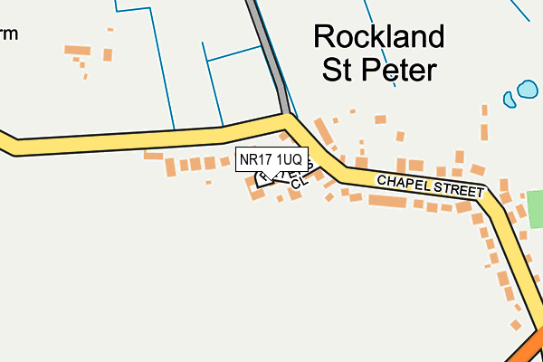 NR17 1UQ map - OS OpenMap – Local (Ordnance Survey)