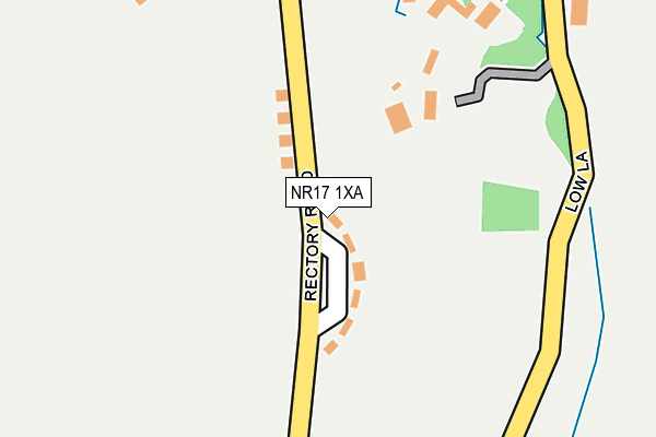 NR17 1XA map - OS OpenMap – Local (Ordnance Survey)